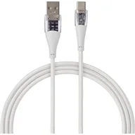 Kable USB - Kabel USB - USB Typ-C QUALO Qualo Transparent QTCN-AC-00 1.5 m Biały - miniaturka - grafika 1