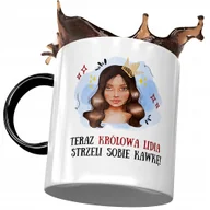 Kubki - Kubek Czarny Dla Lidii Żony Koleżanki na Prezent z Nadrukiem ze Zdjęciem+ Opakowanie na prezent (wzór 01) - miniaturka - grafika 1