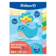 Podobrazia, bloki, papiery - Pelikan, Blok kreatywny pastelowy A4 premium - miniaturka - grafika 1
