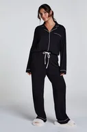Bielizna nocna - Hunkemöller Spodnie Essential z dżerseju Czarny - miniaturka - grafika 1