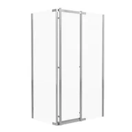 Kabiny prysznicowe - Kabina prysznicowa Titanium Open 100x80 cm chrom Durasan - miniaturka - grafika 1