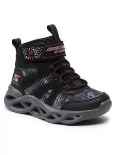 Buty dla chłopców - Skechers Śniegowce Zerrix 400145L/BKRD Czarny - grafika 1