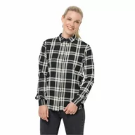 Koszule damskie - Koszula damska Jack Wolfskin PASSENGER SHIRT W phantom checks - M - miniaturka - grafika 1