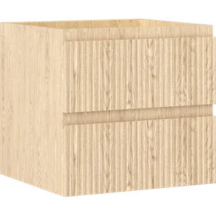 Mexen Rivel szafka łazienkowa podumywalkowa 50 cm, 2 szuflady, ryflowana , dąb - 91A20-05047-2-BFF81 - Szafki łazienkowe - miniaturka - grafika 1