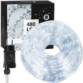 Oświetlenie świąteczne - Wąż świetlny 21,5 m zimny biały 480 Led z programatorem IP44 dekoracja świąteczna - miniaturka - grafika 1