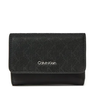 Mały Portfel Damski Calvin Klein Ck Must Small Trifold_Mono K60K612829 Czarny - Portfele - miniaturka - grafika 1