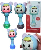 Grzechotki dla dzieci - Zabawka Sensoryczna dla niemowląt MIŚ SobeBear 4w1 Grzechotka LED MUZYKA - miniaturka - grafika 1