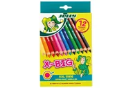 Kredki, ołówki, pastele i pisaki - Jolly, Kredki duże, X-Big, 12 kolorów - miniaturka - grafika 1
