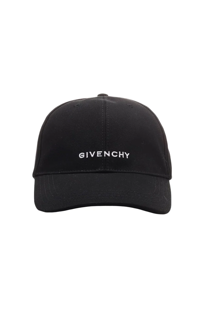 GIVENCHY Czarna czapka z daszkiem Curved