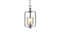 Lampy sufitowe - Lumina Deco Deco LAMPA WISZĄCA LOFT CHROMOWANA ATLANTA W1 LDP 1222-1 (CHR) - miniaturka - grafika 1