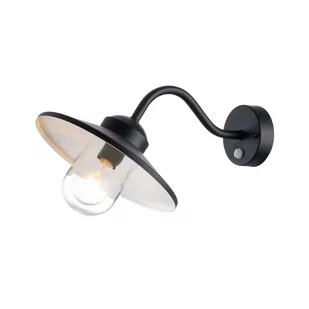 Klampenborg latarnia naścienna czarna KLAMPENBORG-PIR-BK Elstead Lighting - Lampy ogrodowe - miniaturka - grafika 1