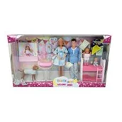 Lalki dla dziewczynek - Simba Lalki Steffi Rodzina w piżamach GXP-791267 - miniaturka - grafika 1