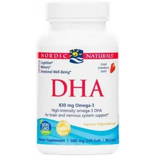 Omega Pharma Nordic Naturals DHA 3 Oil (90 kaps.) - Witaminy i minerały - miniaturka - grafika 1