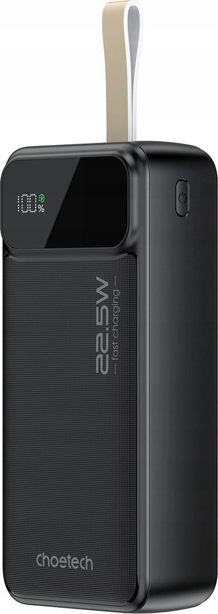 Choetech PD22.5W Dual USB-A+Type-C Power bank 30000mAh Black
