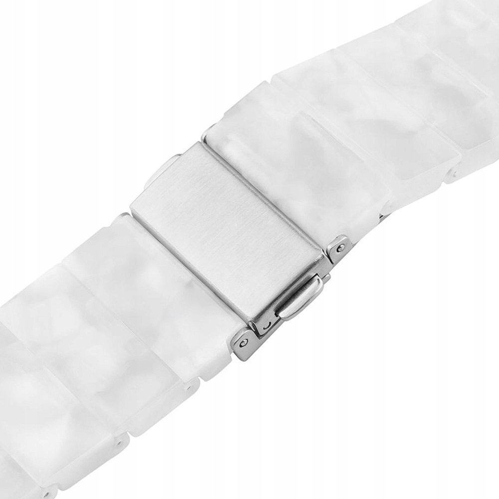 Fixed Pasek z żywicy Resin Pasek z szybkim zapięciem 22 mm do smartwatcha, Cloud White