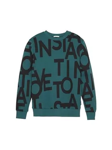 TOM TAILOR Bluza dziecięca dla chłopców, 34060 - Jasper Green Wording Design, 140 - Bluzy dla dziewczynek - miniaturka - grafika 1