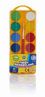 Przybory szkolne - Astra papiernicze Farby Akwarelowe fi30mm 12 kolorów - miniaturka - grafika 1