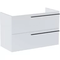 Szafki łazienkowe - Roca Ella szafka 98,5 cm podumywalkowa wisząca biały mat A857771529 - miniaturka - grafika 1