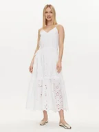 Sukienki - Pepe Jeans Sukienka letnia Dusana PL953480 Biały Regular Fit - miniaturka - grafika 1