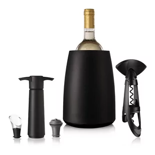 Vacu Vin akcesoria do wina Elegant stal czarna 5-częściowa twm_1006820 - Pozostałe akcesoria kuchenne - miniaturka - grafika 1