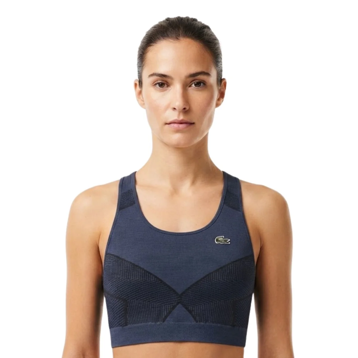 Top damski Lacoste Sport Seamless sportowy granatowy r. L