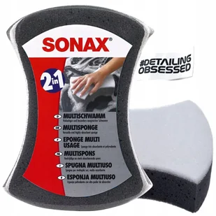 GĄBKA DO MYCIA AUTA Sonax 2w1 posiada zróżnicowaną strukturę - Akcesoria do mycia samochodu - miniaturka - grafika 1