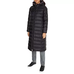 Tommy Hilfiger Damskie płaszcze puchowe Lw Down Maxi, Czarny, XS - Płaszcze damskie - miniaturka - grafika 1
