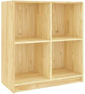 Regały - Drewniany naturalny regał kwadratowy T5-E90 - miniaturka - grafika 1