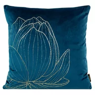 Poszewki na poduszki - Euro Firany Poszewka Eurofirany Velvet BLINK19 Granatowy 45x45 1216992 - miniaturka - grafika 1