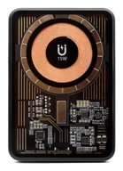 Powerbanki - RealPower PB-5000 MAG Watch 15 W Czarny - miniaturka - grafika 1