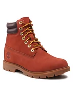 Buty zimowe męskie - Timberland Trapery 6in Wr Basic TB0A2853V17 Pomarańczowy - miniaturka - grafika 1