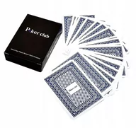 Gry karciane - Karty do gry Poker Club 100% Plastic - Talia kolor niebieski - miniaturka - grafika 1