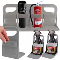 Akcesoria motoryzacyjne - 3szt Szary Organizer Uchwyt do bagażnika 1x Duży + 2x Mały z pasami mocującymi - miniaturka - grafika 1