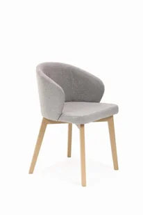 Flavio 5 krzesło tapicerowane szare nogi dąb artisan - Krzesła - miniaturka - grafika 1
