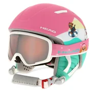 Kaski narciarskie - Kask narciarski Head Maja Paw Set 328523 Różowy - miniaturka - grafika 1