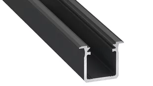 Eko-Light PROFIL ALUMINOWY CZARNY TYP G 1m + KLOSZ MLECZNY EKPR6367 - Taśmy LED - miniaturka - grafika 1
