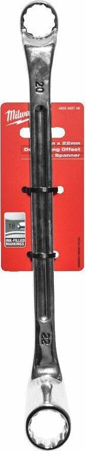 Milwaukee MILWAUKEE MILWAUKEE KLUCZ PODWÓJNIE ODGIĘTY 75° - 20x22mm