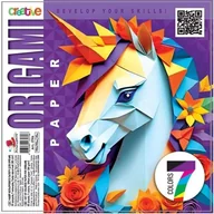 Szkolne artykuły papiernicze - Papier do origami 190x190 35 arkuszy 80g/m2 Jednor - miniaturka - grafika 1