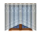 Firany - Biała żakardowa firanka z taśmą 243850 160 x 300cm  MONDOMI - miniaturka - grafika 1