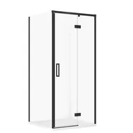 Kabiny prysznicowe - Kabina Prysznicowa Cersanit Larga 90X90X195 kwadratowa prawa transparentny brodzik Tako 4 cm Biały S601-344 - miniaturka - grafika 1