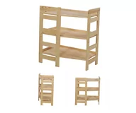 Regały - Regał Modułowy Wewnętrzny 82,4X72X44,8Cm 3 Półki Berdo Surowy Drewno Sosnowe Naturalny Rr2_Nw1X072_0_N0_F1 / Wamar-Sosenka - miniaturka - grafika 1