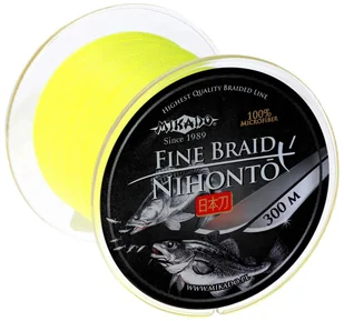 Plecionka Nihonto Fine Braid Fluo 0,18mm 300m - Żyłki wędkarskie - miniaturka - grafika 1
