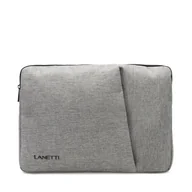 Torby na laptopy - Etui na laptopa Lanetti LAN-K-010-04L Szary - miniaturka - grafika 1