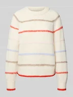 Swetry damskie - Sweter z dzianiny o kroju regular fit z raglanowymi rękawami model ‘NELIA’ - miniaturka - grafika 1