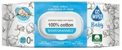 Chusteczki nawilżane - Chusteczki nawilżane dla dzieci 100% bawełna 50szt GoWipes baby - miniaturka - grafika 1