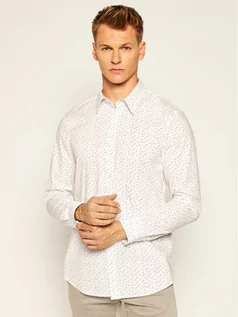 Koszule męskie - GUESS Koszula Sunset M0YH20 W8BX0 Biały Slim Fit - grafika 1
