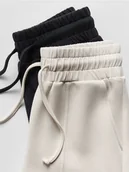 Moda i Uroda OUTLET - Reserved - Dresowe spodnie - kremowy - miniaturka - grafika 1