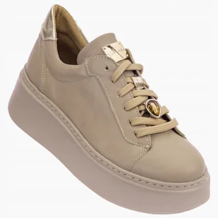 Sneakersy Damskie Skórzane Maciejka Buty modne 38 - Sneakersy damskie - miniaturka - grafika 1
