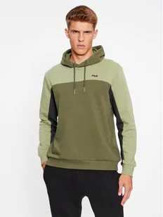 Fila Bluza FAM0501 Zielony Regular Fit - Bluzy męskie - miniaturka - grafika 1