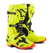 Buty motocyklowe - Buty Cross Alpinestars Tech 10 Żółty fluorescencyjny/Czarny/Czerwony fluorescencyjny49,5 - miniaturka - grafika 1